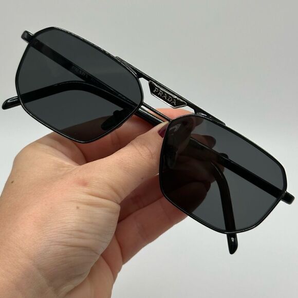 PRADA Sunglasses PR58YS 1AB5S0 Black/Dark Grey Unisex NEW main image 8